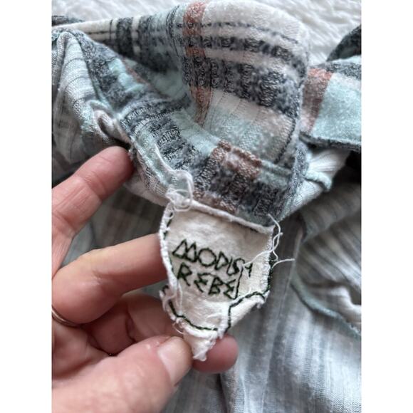 Modish Rebel Women’s Sz. S Button Plaid Shirt. Soft, Comfortable - Picture 7 of 15